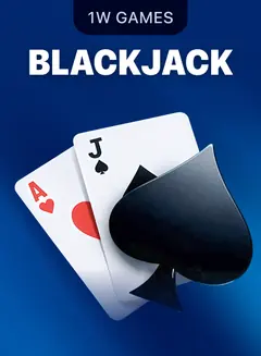 Blackjack con crupier en el mosaico de 1win